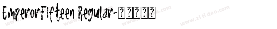 EmperorFifteen Regular字体转换